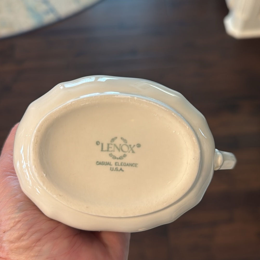Lenox Casual Elegance Cream Sugar and Creamer Set like new never used - Picture 2 of 7